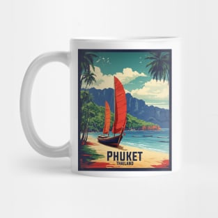 Phuket Thailand Vintage Retro Travel Tourism 2 Mug